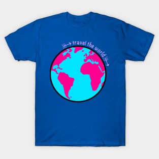 Travel the world - cute earth design T-Shirt